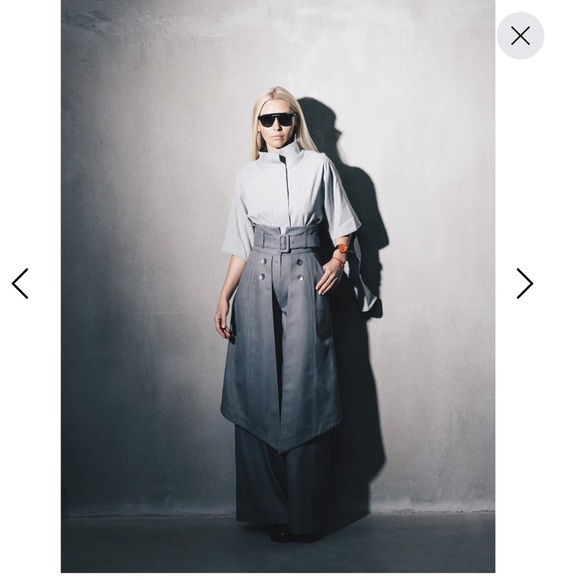 Juliet Allert Wide leg trousers with skirt overlay - Picture 2 of 9